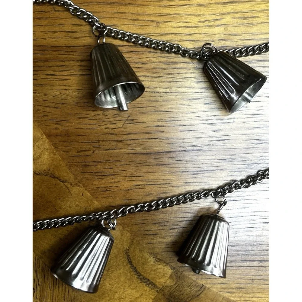 Hearth & Hand Magnolia Mini Heavy Metal Bell Garland Brass Finish 6 Feet
